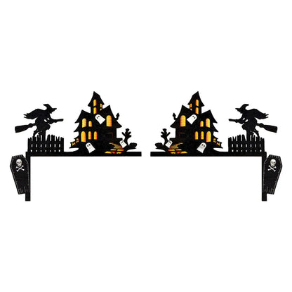 Halloween Creative Interesting Door Atmosphere Decoration, A Beautiful Scenery At Your Door Halloween Party Welcome Decor, Gift EnjoyingLeb Online