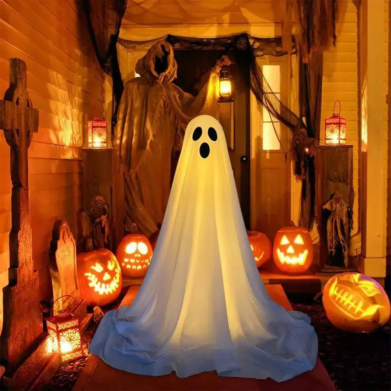 Halloween Decorations 1 Pack Outdoor Halloween Party Decorations Indoor Spooky Ghost Decor with Remote Control String Light EnjoyingLeb Online