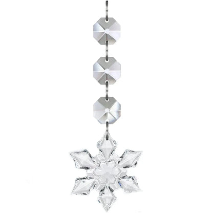 10/20/30 Pcs Snowflake Crystal Christmas Ornaments for Christmas Tree Decorations, Hanging Clear Acrylic Snowflake Ornaments EnjoyingLeb Online