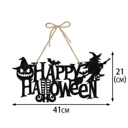 Halloween Party Door Decorations Horror Pumpkin Ghost Bat Hanging Pendent paper Sign for Home Halloween Festival Party Decor EnjoyingLeb Online