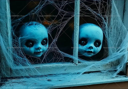 Halloween Party Decorations Backdrop Horror Zombie Mist Blood Handprint Photography Background Home Wall Decor Banner Props EnjoyingLeb Online