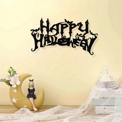 Halloween Theme Decor, Wall Art Decorations, Indoor Livingroom Black Classic Room Decor Wall Decor Metal Wall Hanging EnjoyingLeb Online