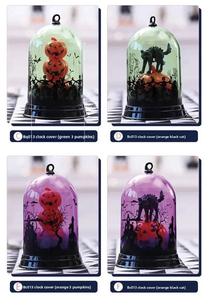 Halloween party decorations Halloween pumpkin witch lampshade bar scene decoration props candlestick nightlight decor EnjoyingLeb Online